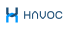 havoc 'H' logo, with havoc text, multiple shades of blue